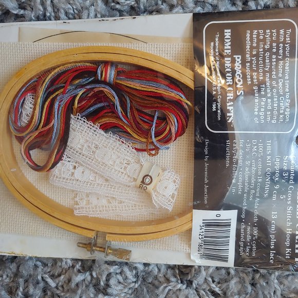 Crewel Needlepoint Vintage Counted Cross stitch kit Cat Jeremia Junction 1986 - Picture 3 of 4